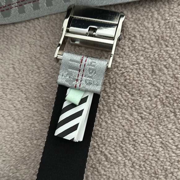 Off White | Silver Classic Industrial Belt - Picture 7 of 7
